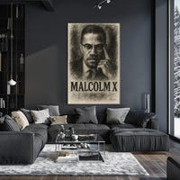 Malcolm X Portrait Poster