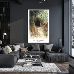 Cu Chi Tunnels Watercolor Travel Poster PosterGoat