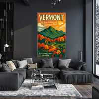 Vermont Adventure Wall Art Print Decor