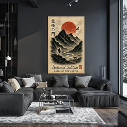 Serene Arctic Wilderness Vintage Travel Poster