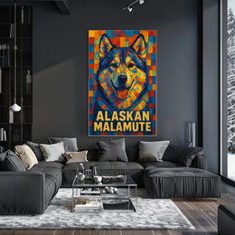 Alaskan Malamute Art Poster