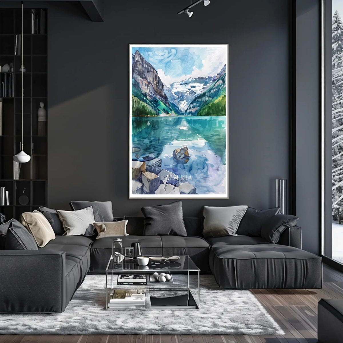 Albertas Majestic Landscape Poster