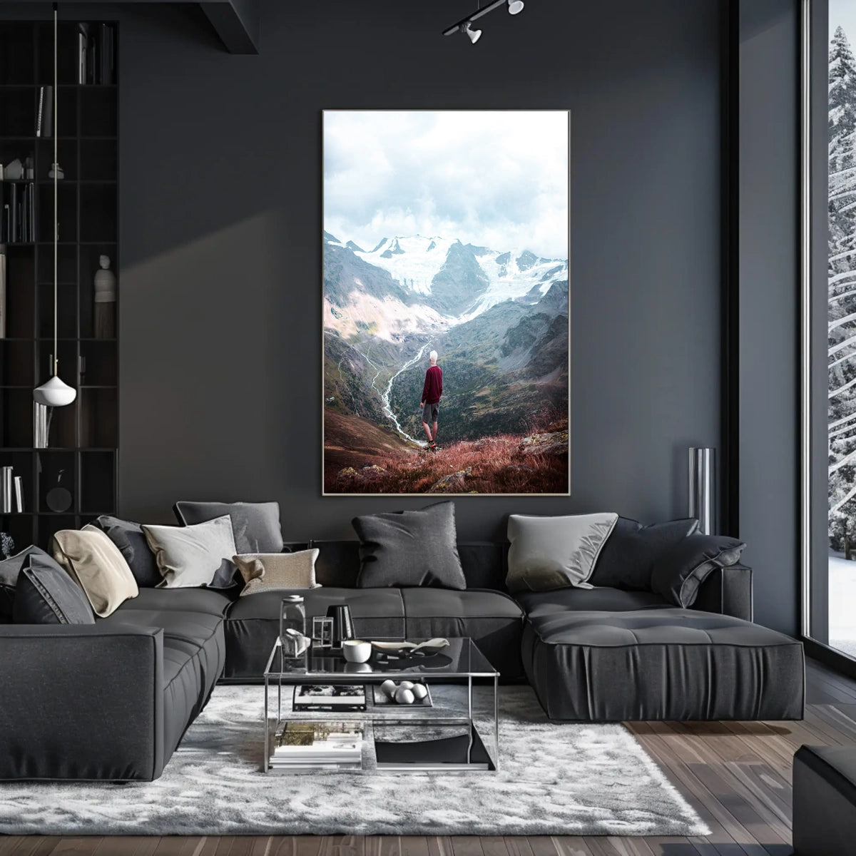 Majestic Mountain View Poster