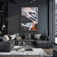 Majestic Surreal Mountain Landscape Art Poster