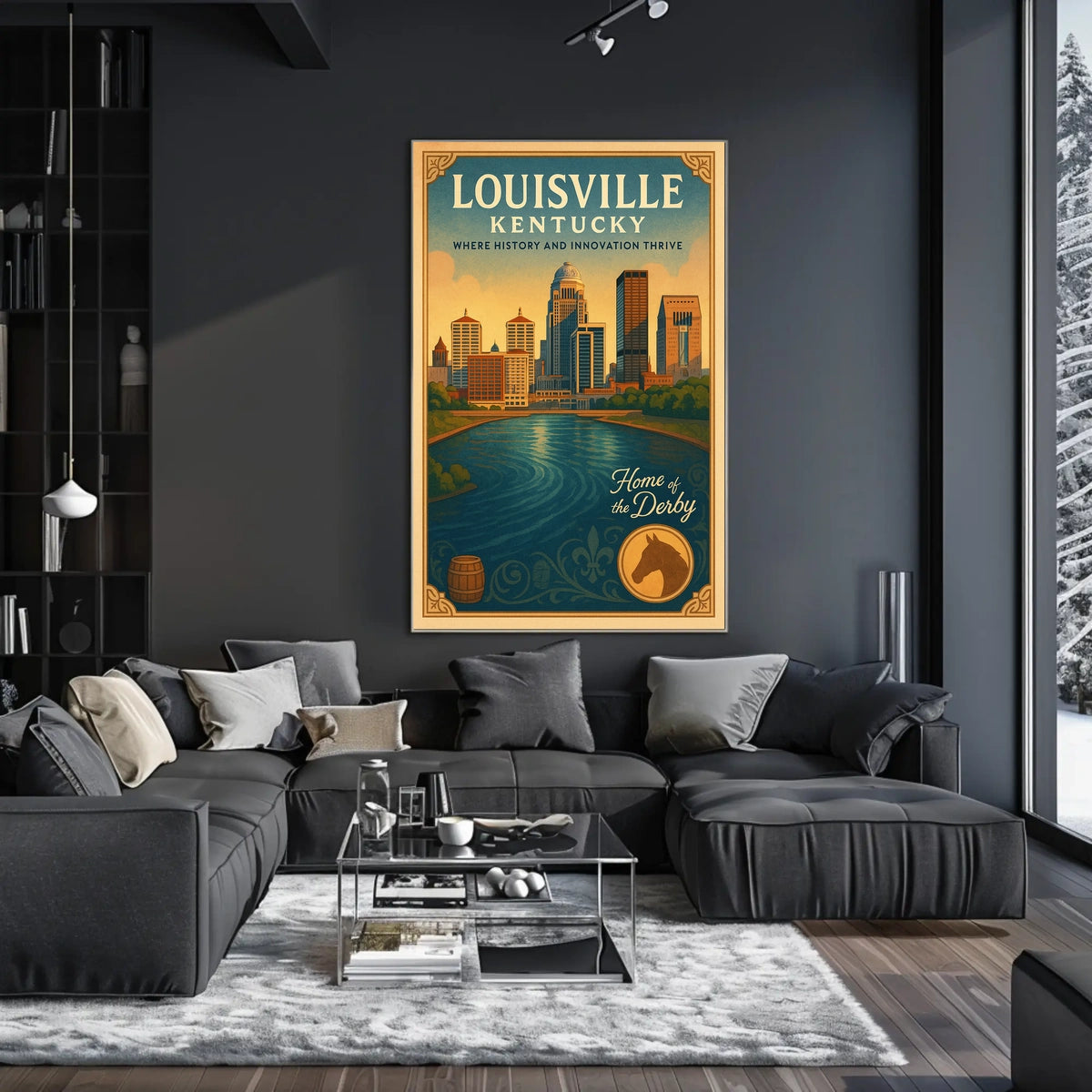 Louisville, Kentucky Where History and Innovation Thrive Poster