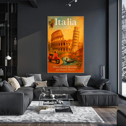 Italia A Journey Through History and Beauty Poster