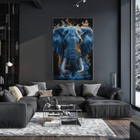 Majestic Water Elephant Poster