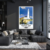 Whitley Bay Travel Poster