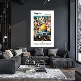 Vibrant Jerusalem Dome of the Rock Cultural Heritage Poster PosterGoat