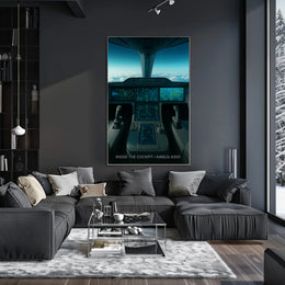 Inside the Cockpit Airbus A350 Poster