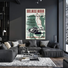 XXII Mille Miglia 1955 Porsche Poster