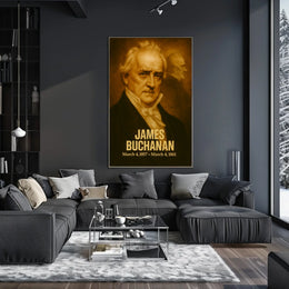 James Buchanan Presidential Term Poster