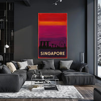 Singapore Skyline Poster