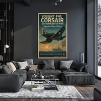 Vought F4U Corsair: Sky Dominator of WWII Poster