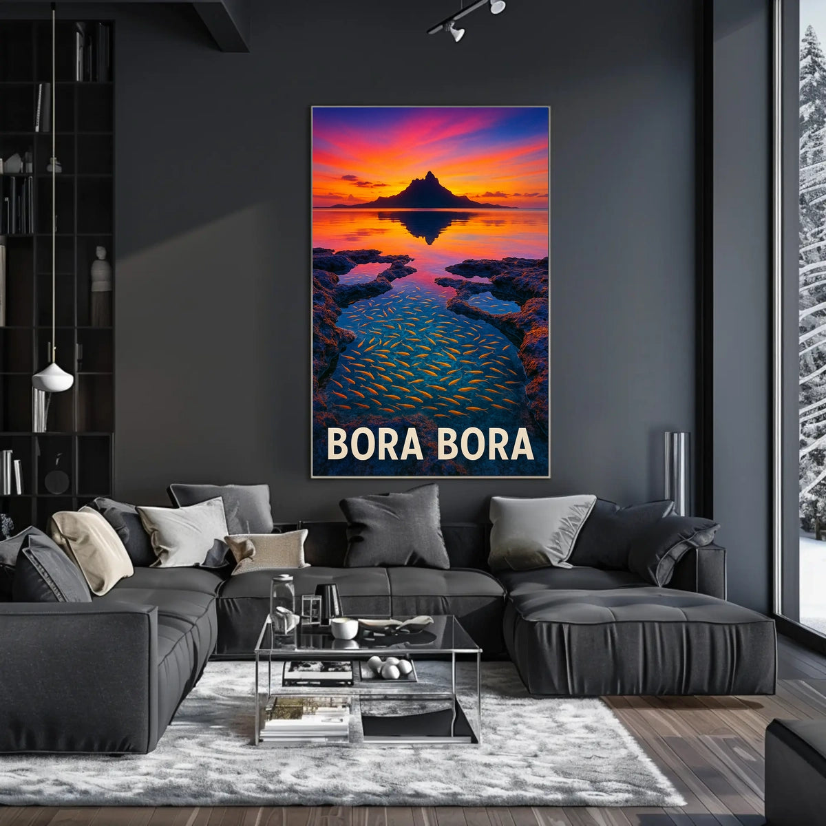 Bora Bora Sunset Poster