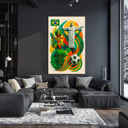 Vibrant Brazil Poster PosterGoat