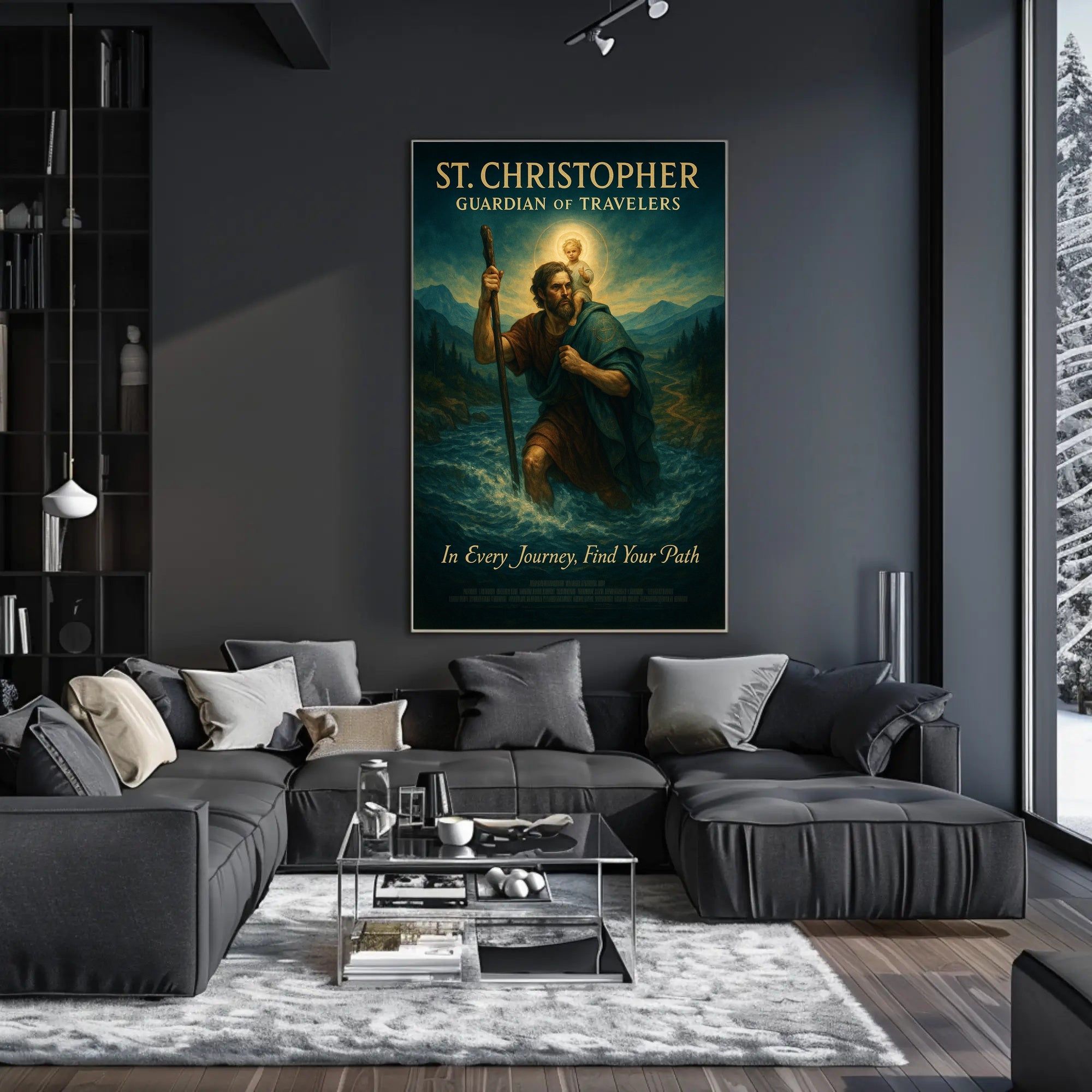 St. Christopher Guardian Of Travelers Poster