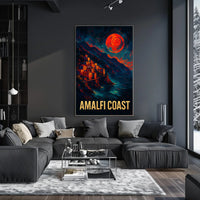 Amalfi Coast A Vibrant Landscape Poster Wall Art Decor