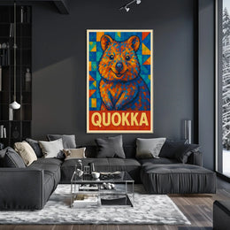 Quokka Mosaic Art Poster