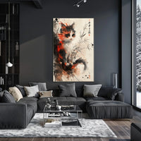 Whimsical Calico Cat Poster