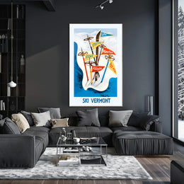 Ski Vermont Adventure Poster