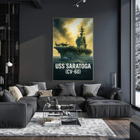 USS Saratoga (CV-60) Poster PosterGoat
