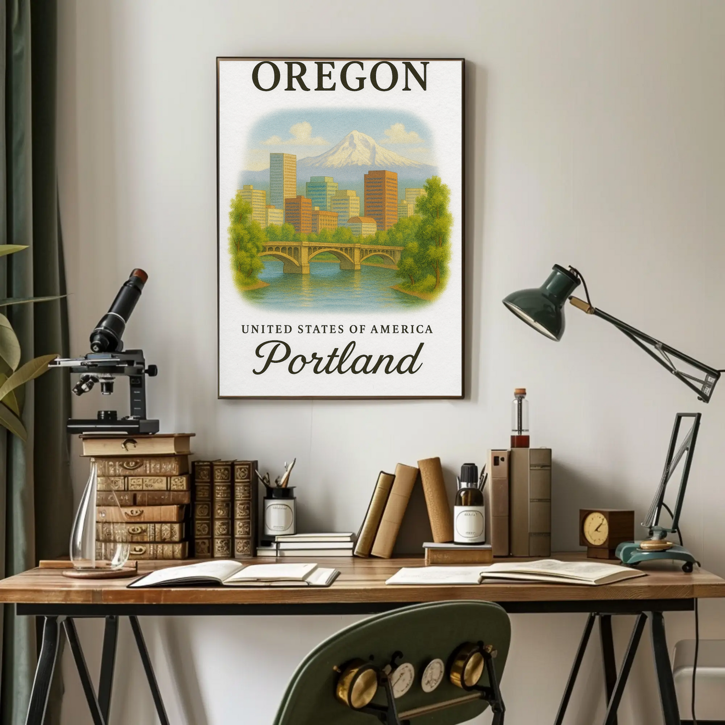 Oregon, Portland Signature Series Vintage Travel Poster