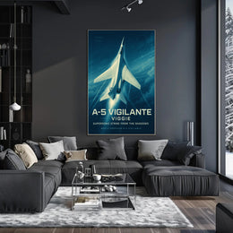 Supersonic Aircraft A-5 Vigilante Art Military Recruitment Poster