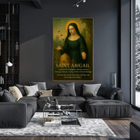 Saint Abigail Vintage Iconography Motivation Historical or Presidential Poster