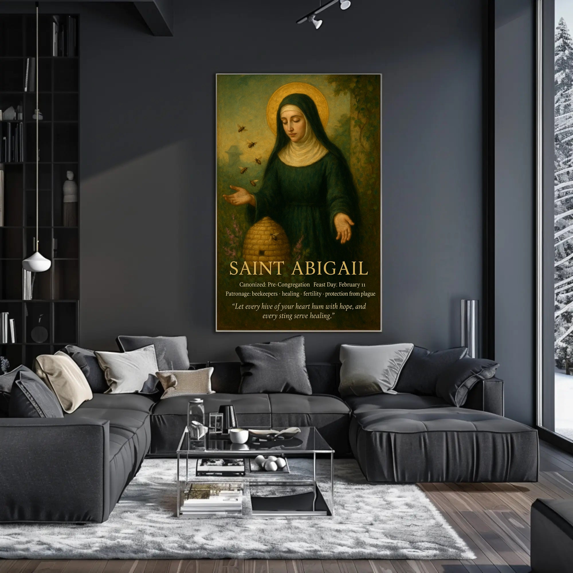 Saint Abigail Vintage Iconography Motivation Historical or Presidential Poster