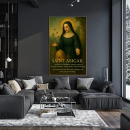 Saint Abigail Vintage Iconography Motivation Historical or Presidential Poster