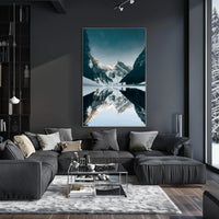Breathtaking Winter Mountainscape: National Park Poster