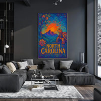 North Carolina A Vibrant Tribute Poster