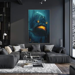 Mythical Sea Monster in Fantastical Underwater Adventure Poster PosterGoat