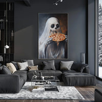 Ghostly Figure Surrealism Horror Humor Poster
