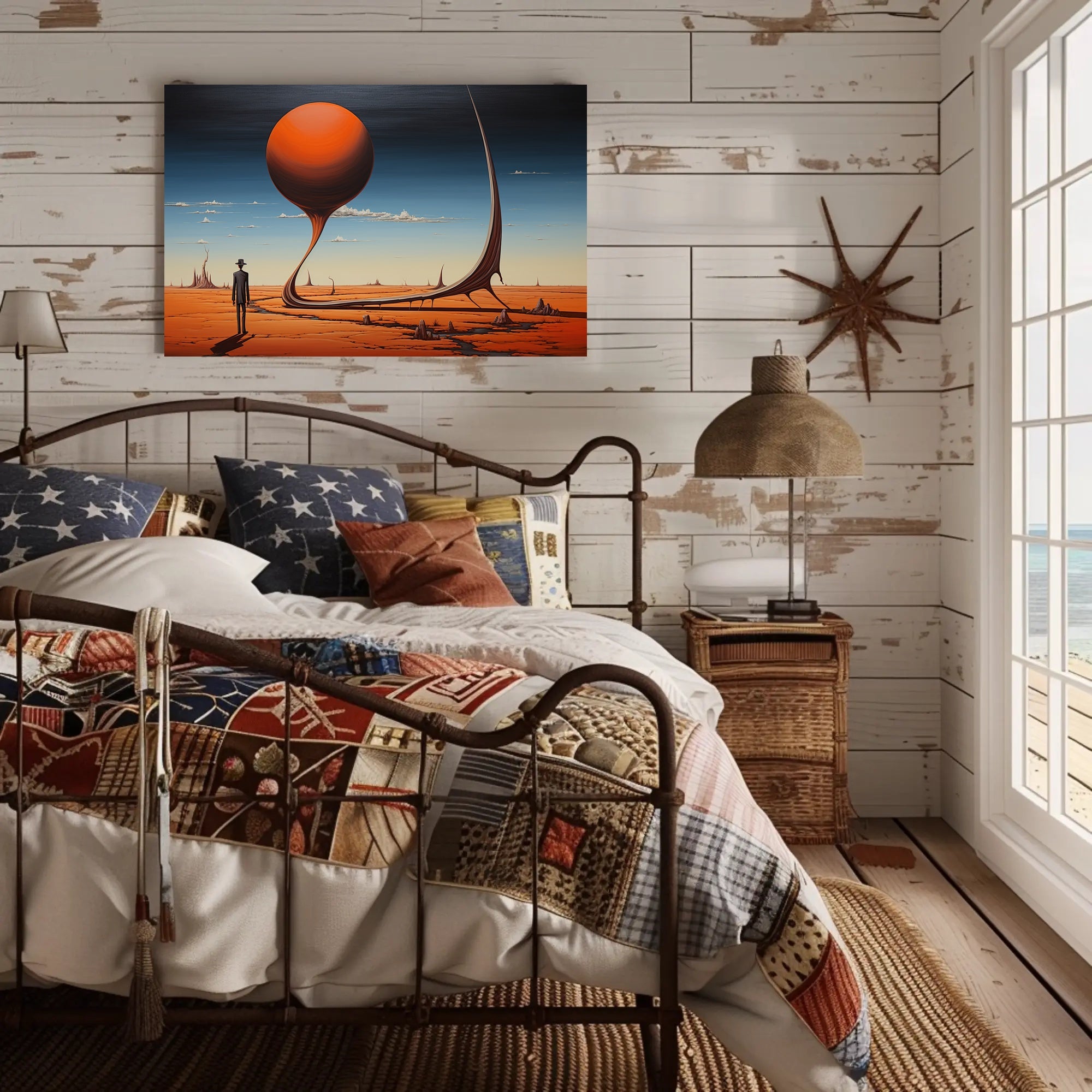 Surreal Desert Dreamscape: Abstract or Artistic Poster