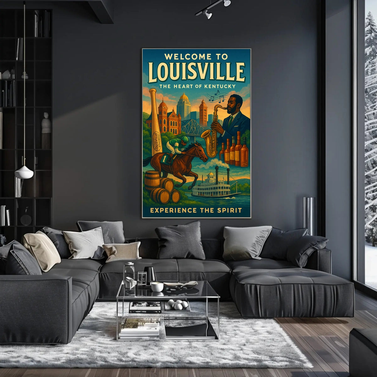 Welcome to Louisville The Heart of Kentucky Poster