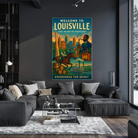 Welcome to Louisville The Heart of Kentucky Poster