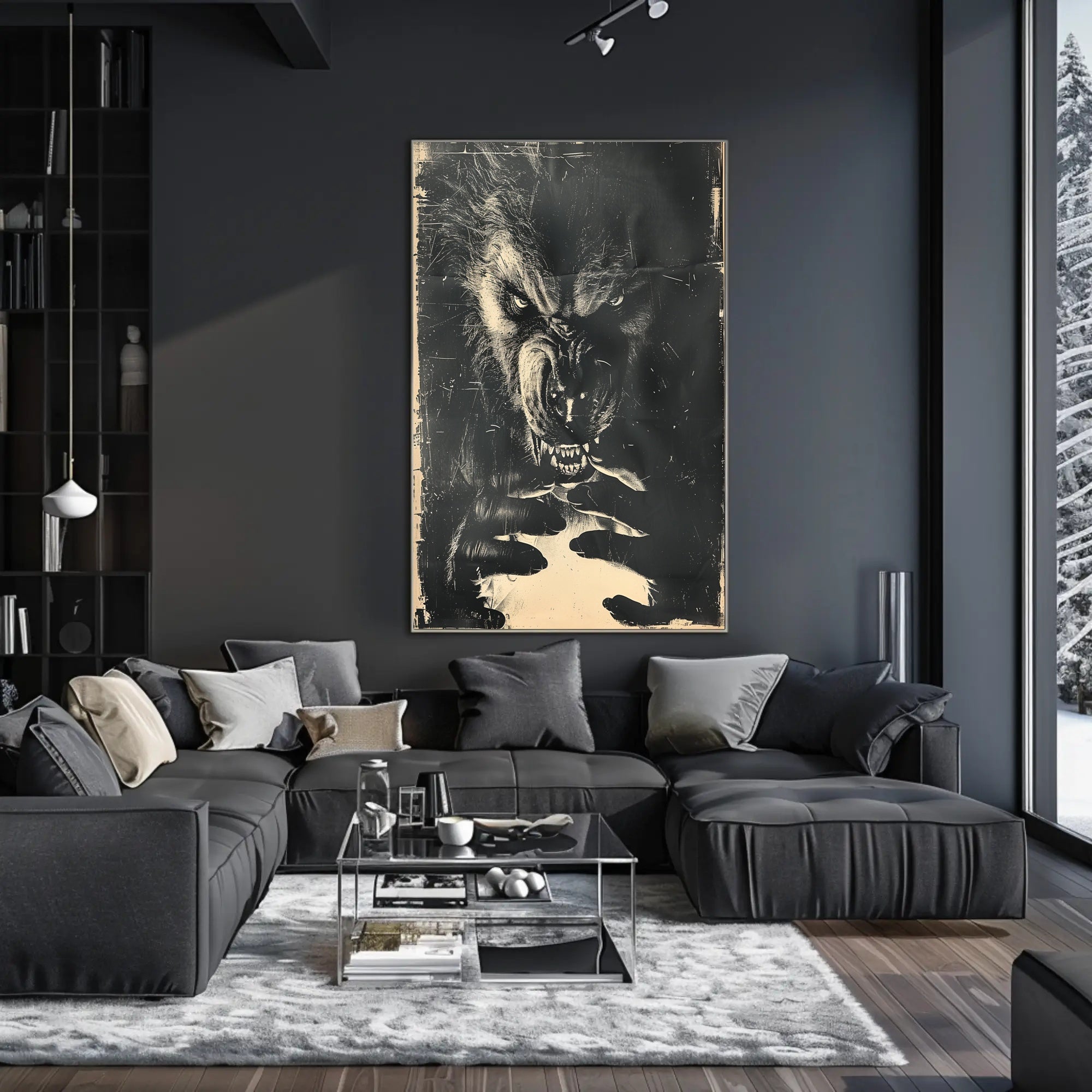 The Beast Within Art Print Poster for Home Decor and Wall Art PosterGoat