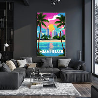 Miami Beach Vibes Poster