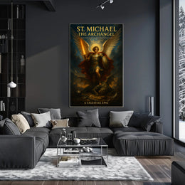 St. Michael the Archangel A Celestial Epic Poster PosterGoat