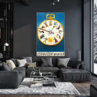 Swiss Winter Adventures Vintage Travel Poster PosterGoat