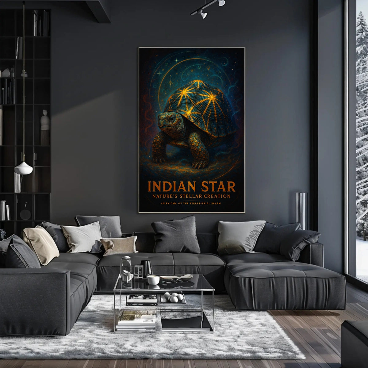 Indian Star Natures Stellar Creation Poster