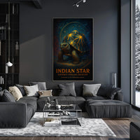 Indian Star Natures Stellar Creation Poster