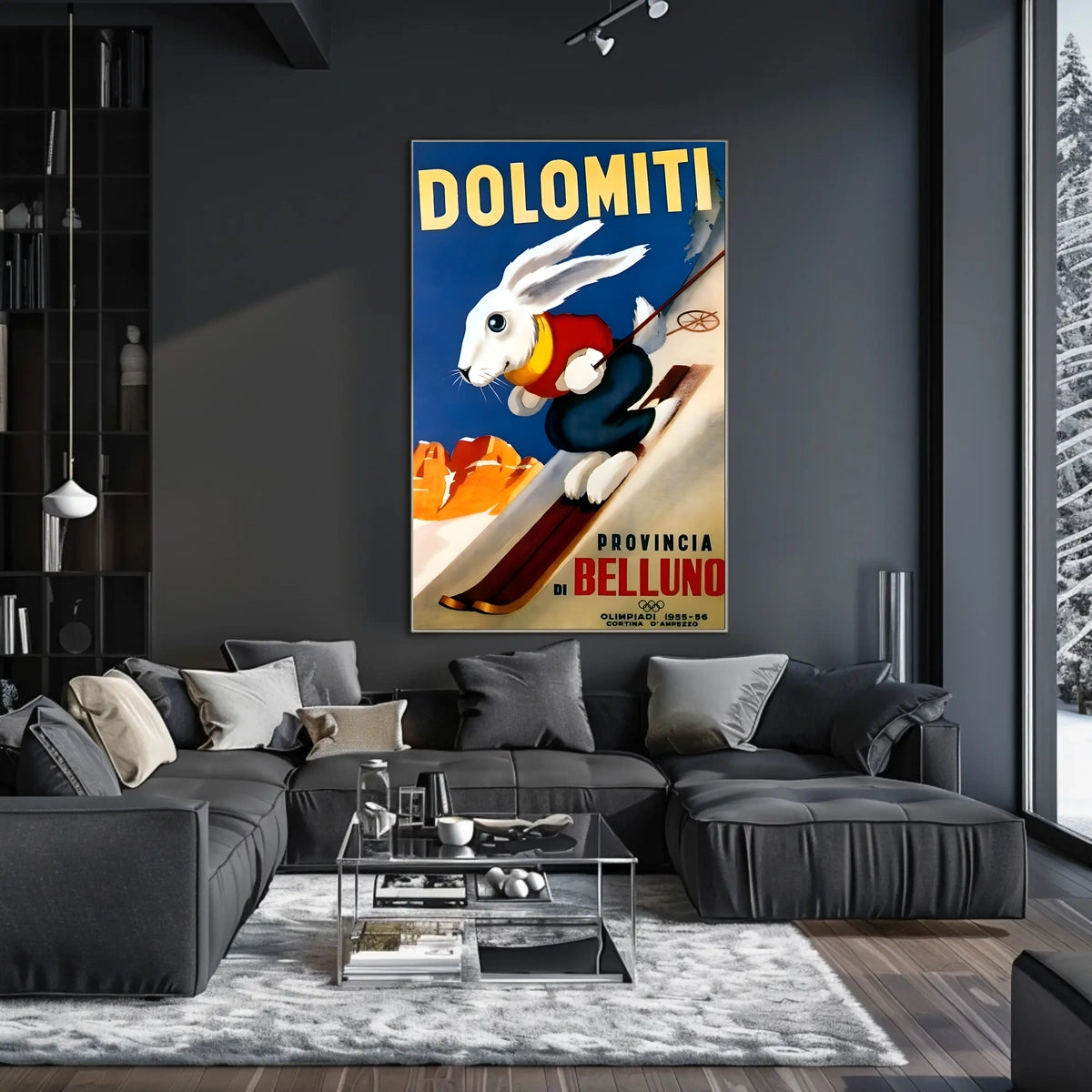 Dolomiti Skiing Adventure Poster