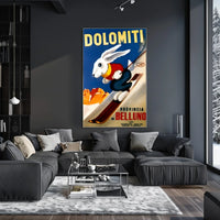 Dolomiti Skiing Adventure Poster