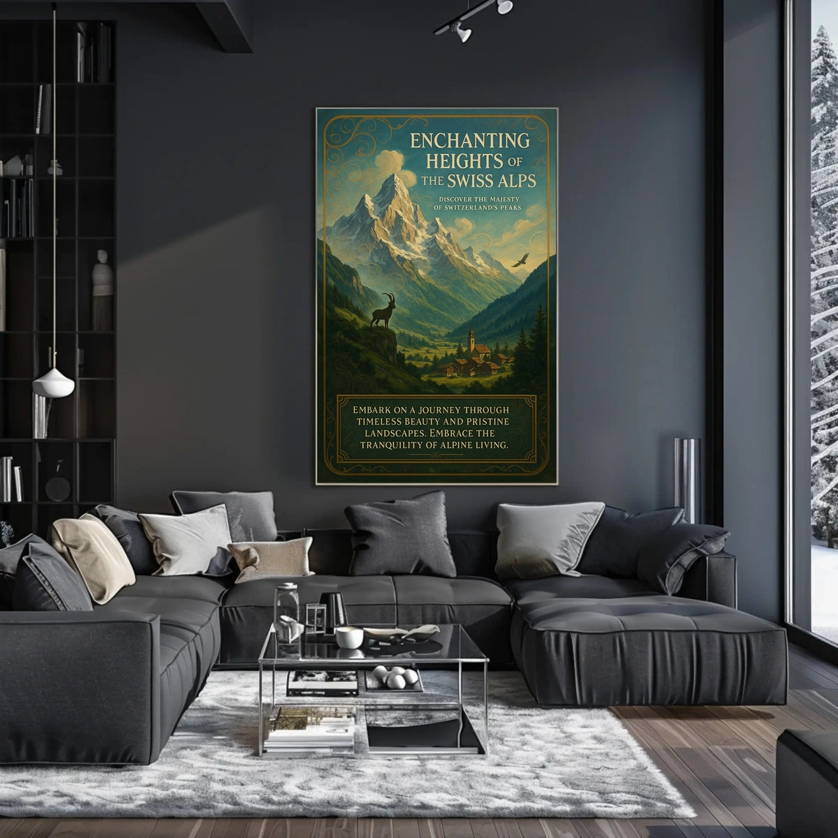 Enchanting Heights Of The Swiss Alps Poster