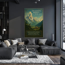 Enchanting Heights Of The Swiss Alps Poster