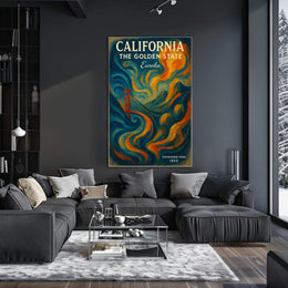 California The Golden State Poster