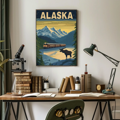 Alaskan Scenic Railroad Poster